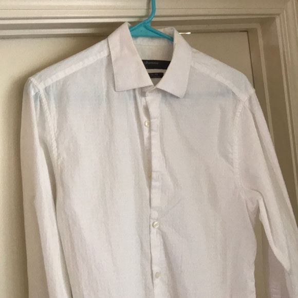 perry ellis white dress shirt